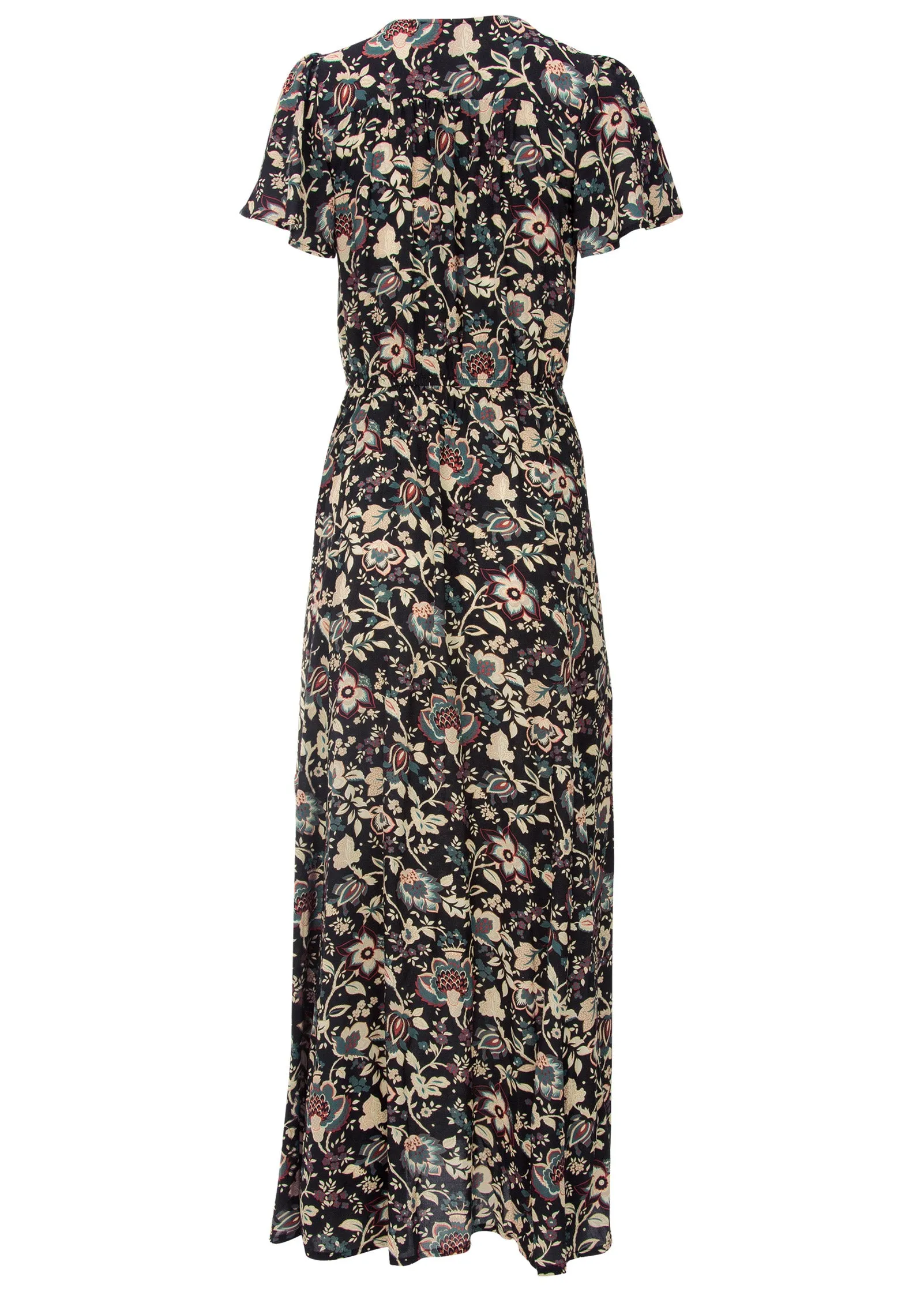 Abstract Print Maxi Dress - Black Floral sold by VENUS product image thumbnail 5