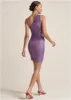 One-Shoulder Sequin Dress - Lavender sold by VENUS