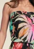 Strapless Floral Romper - Black Multi sold by VENUS