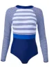 Surf Long Sleeve One-Piece - Nautical Awning sold by VENUS
