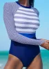 Surf Long Sleeve One-Piece - Nautical Awning sold by VENUS