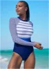 Surf Long Sleeve One-Piece - Nautical Awning sold by VENUS