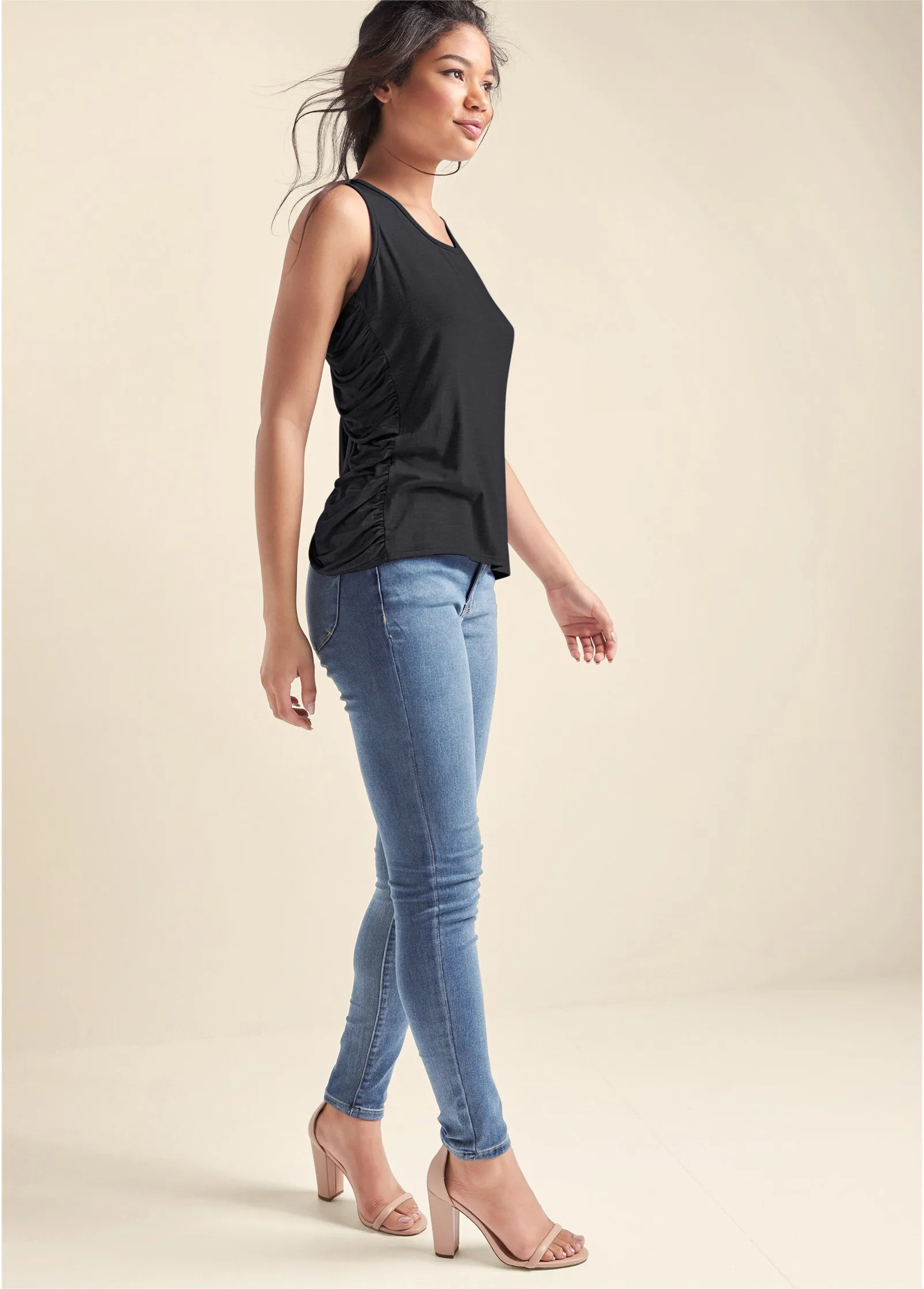 Crisscross Detail Top - Black sold by VENUS product image thumbnail 2