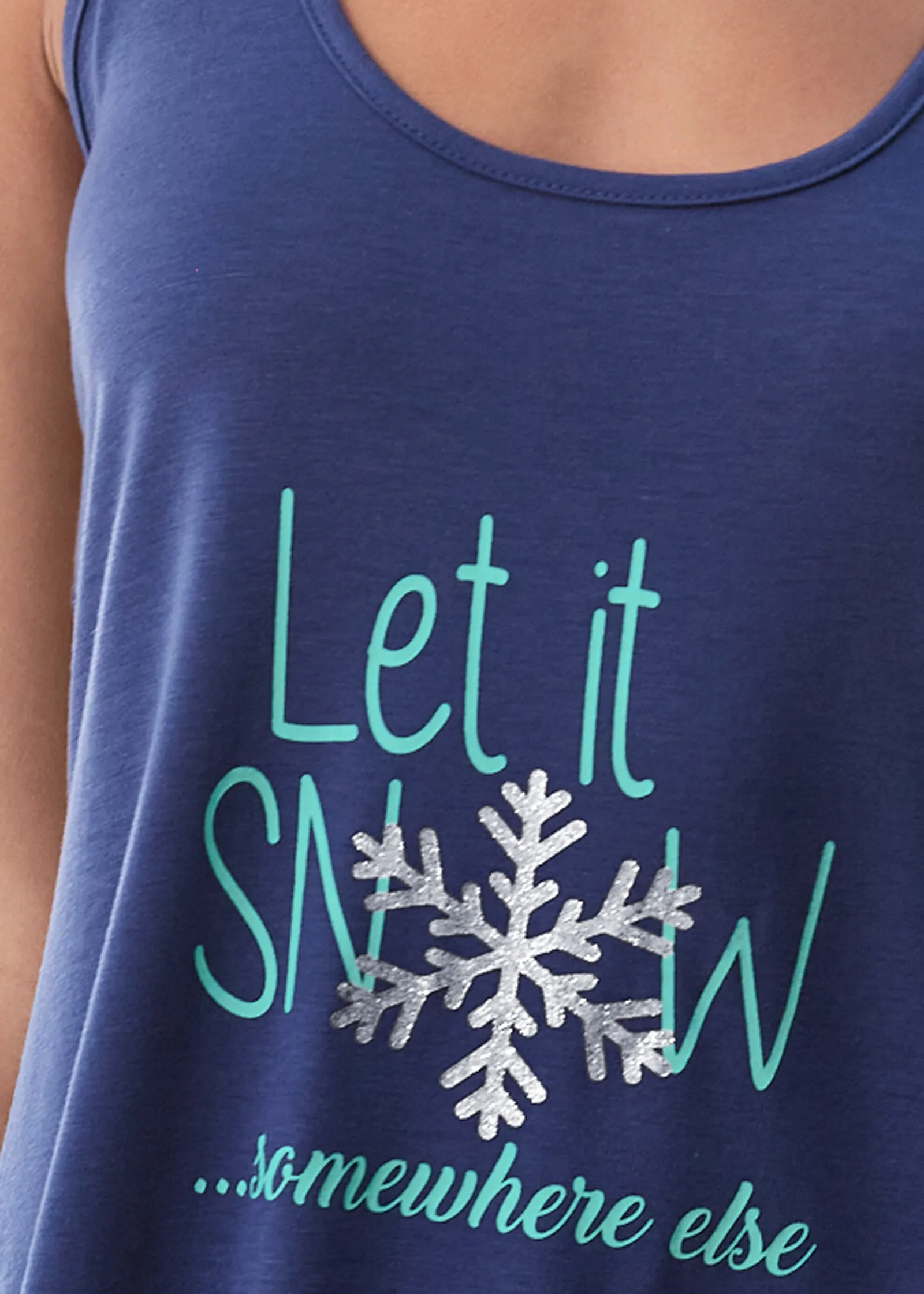 Lace Back Nightgown - Let It Snow sold by VENUS product image thumbnail 3