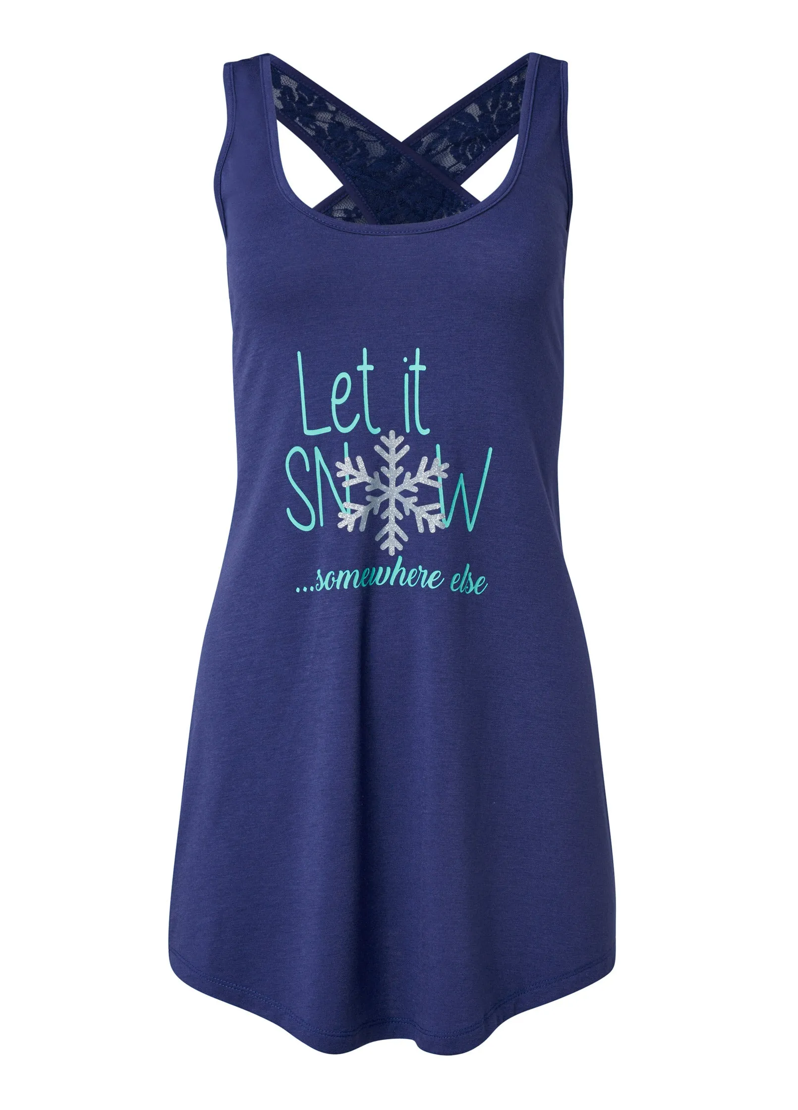 Lace Back Nightgown - Let It Snow sold by VENUS product image thumbnail 5