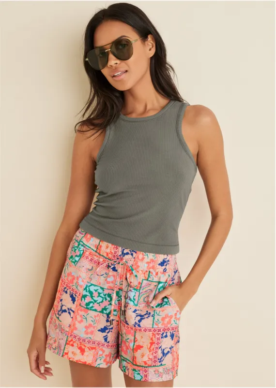 Racerback Tank - Olive sold by VENUS