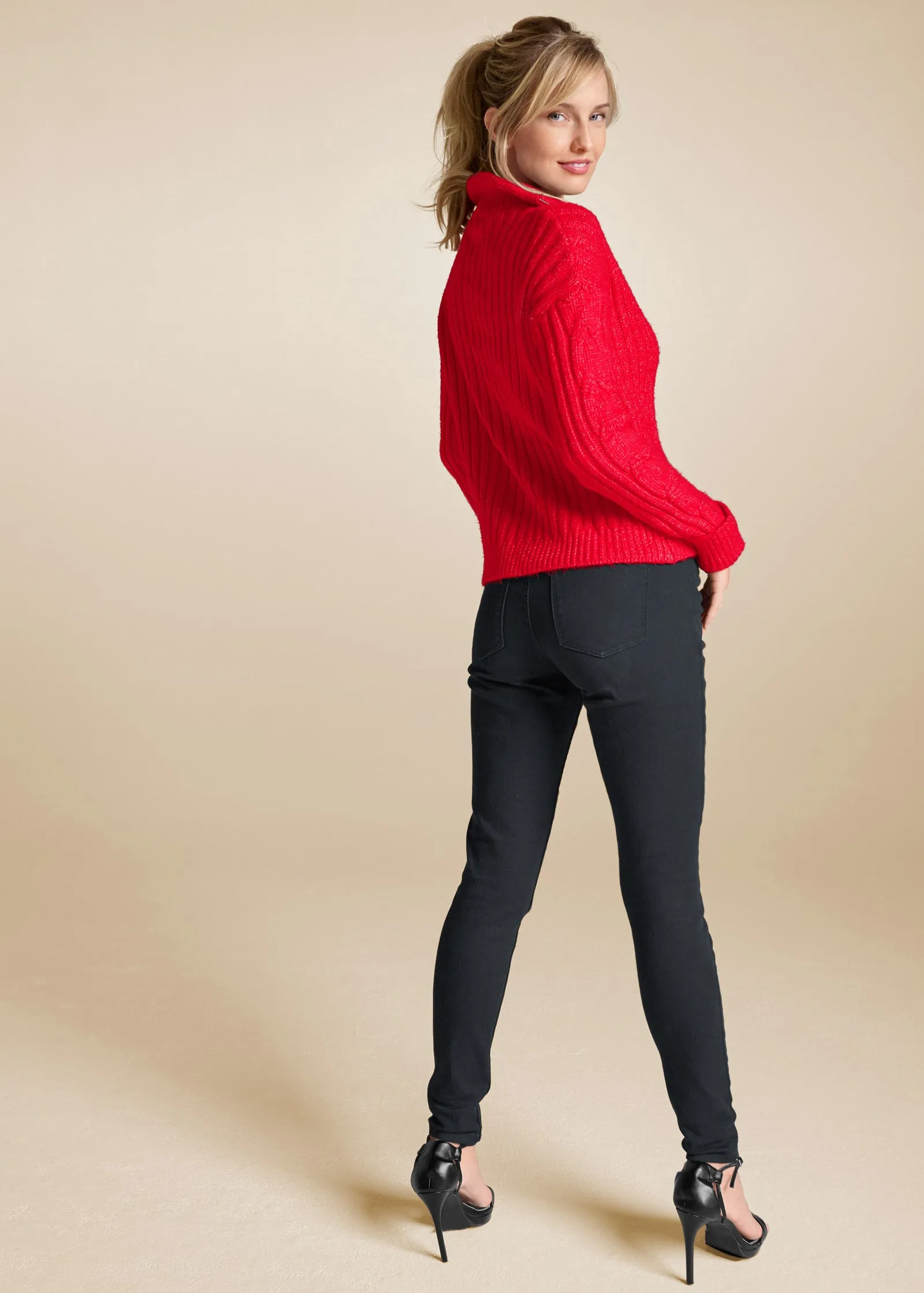 Quarter Zip Sweater - Red sold by VENUS product image thumbnail 2