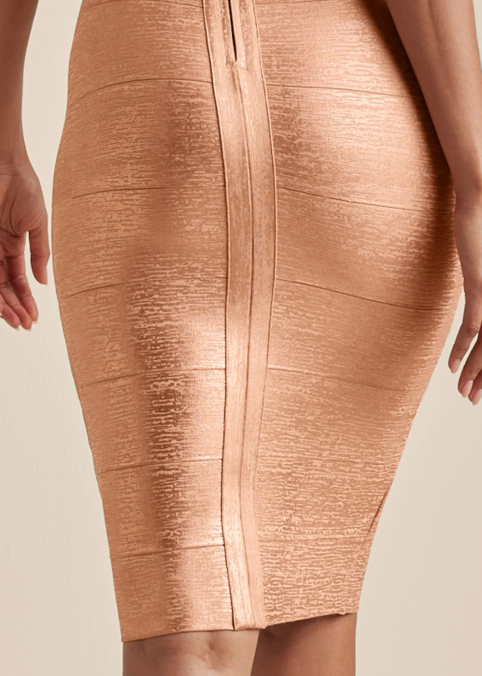 Bandage Mini Dress - Rose Gold sold by VENUS product image thumbnail 4