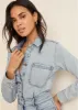 Denim Shirt Dress - Light Wash sold by VENUS