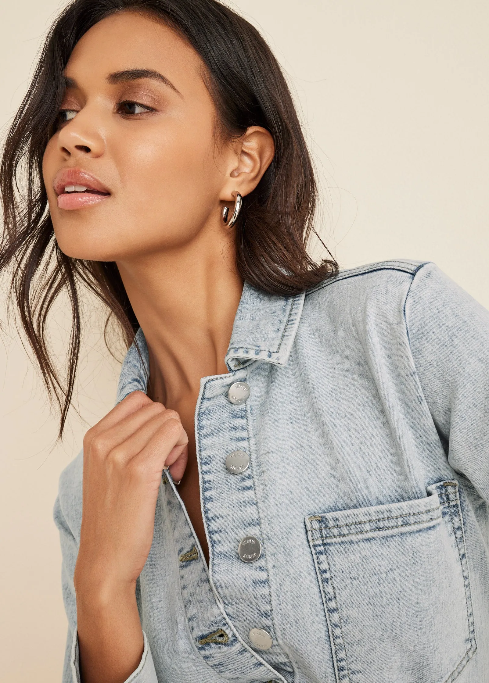 Denim Shirt Dress - Light Wash sold by VENUS product image thumbnail 3