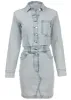 Denim Shirt Dress - Light Wash sold by VENUS