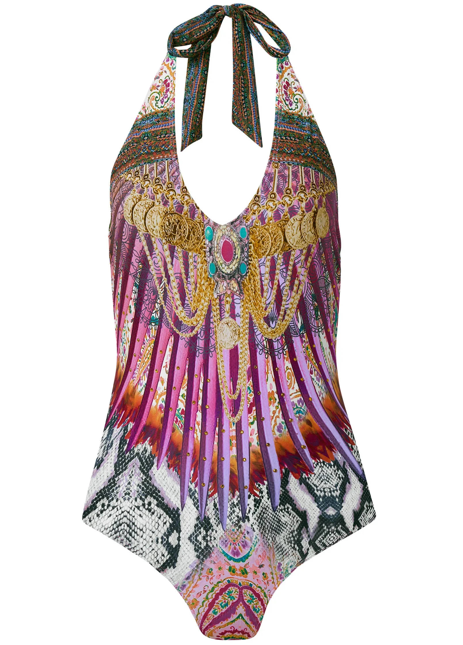 Blanc V-Neck One-Piece - Expression sold by VENUS product image thumbnail 5