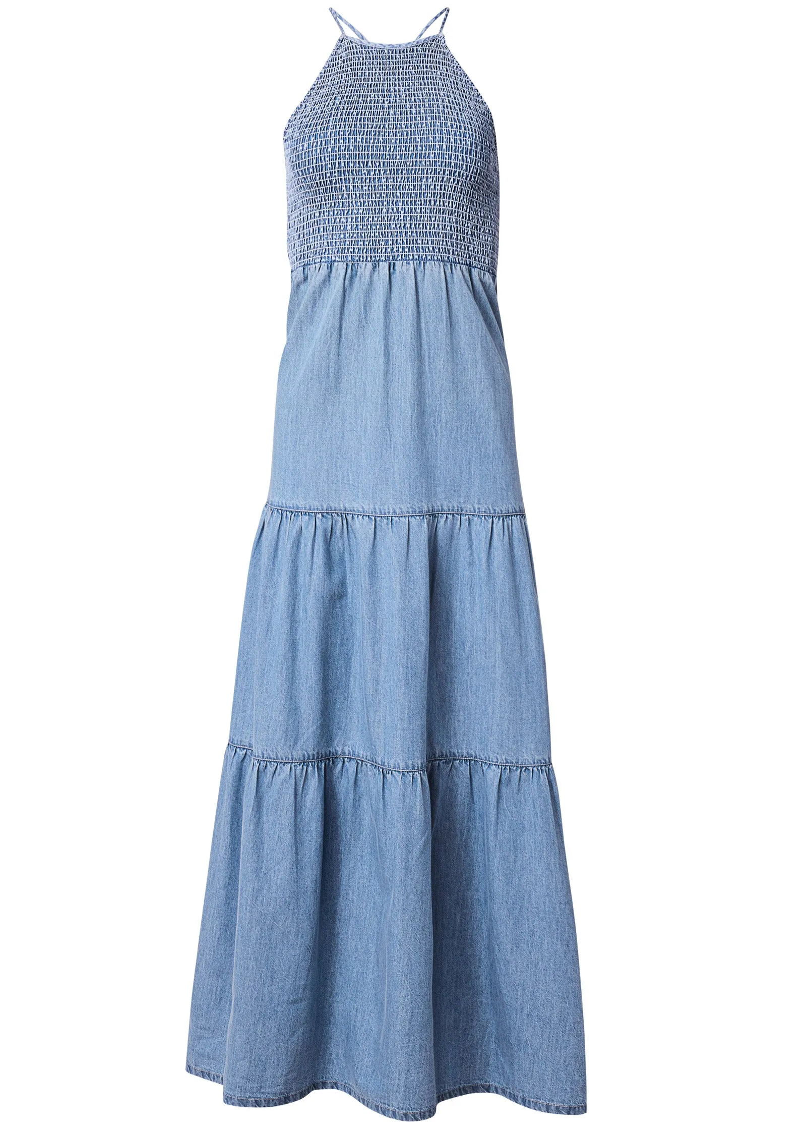 Smocked Chambray Dress - Light Wash sold by VENUS product image thumbnail 5