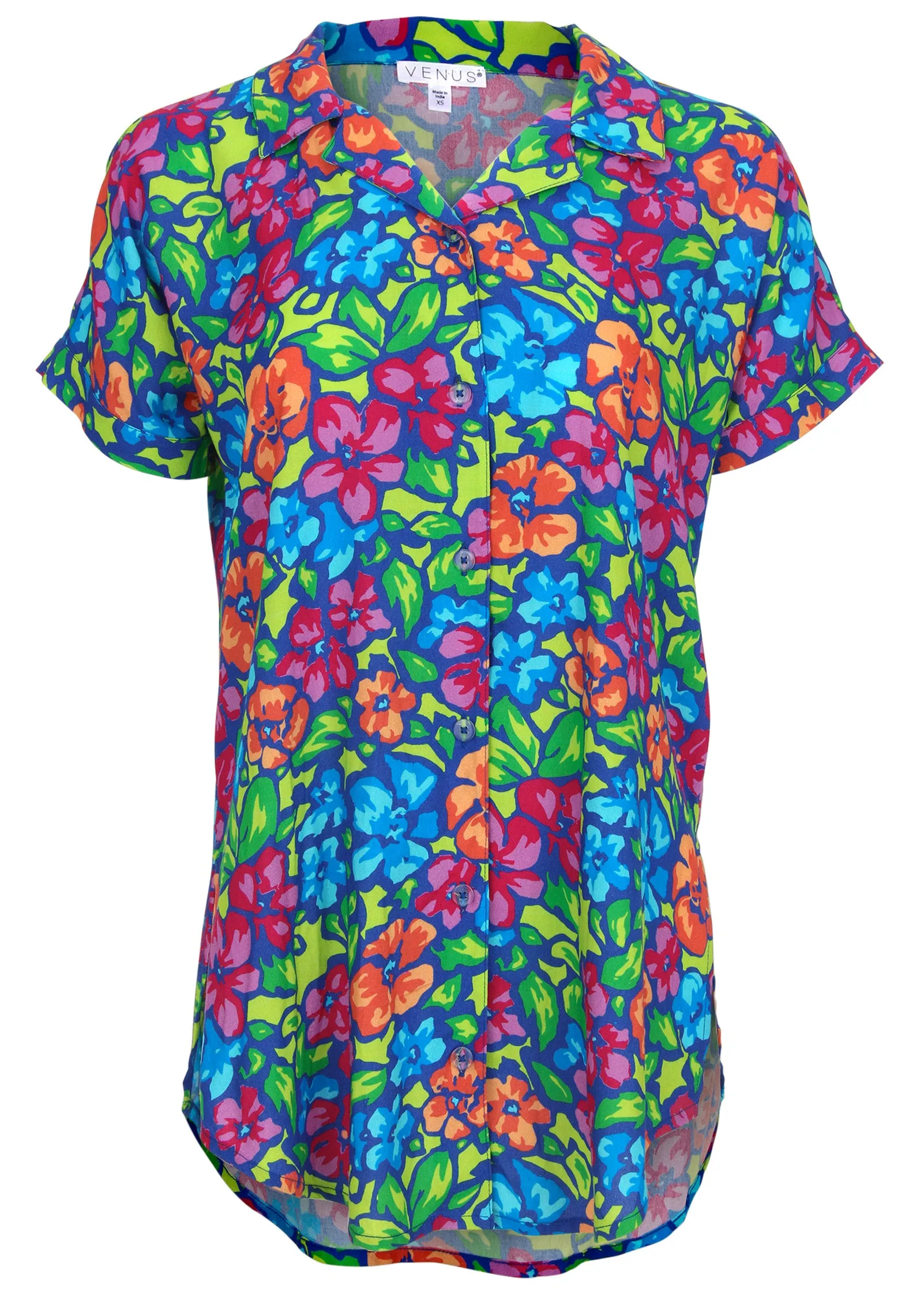 Beach Button Down Shirt - Flower Garden sold by VENUS product image thumbnail 4