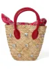 Embellished Bandana Handbag - Natural Multi sold by VENUS