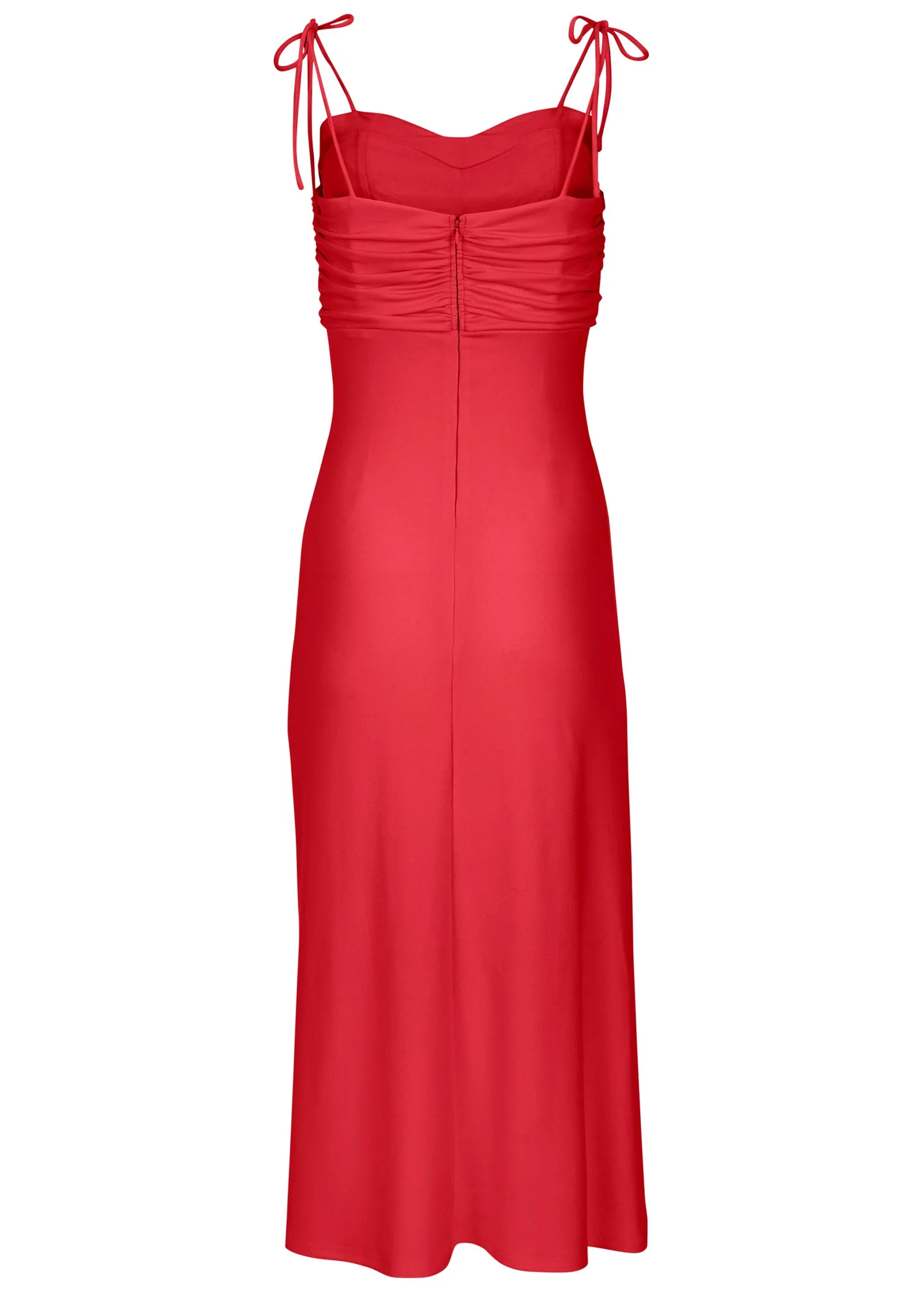 Ruched Cutout Maxi Dress - Red sold by VENUS product image thumbnail 5