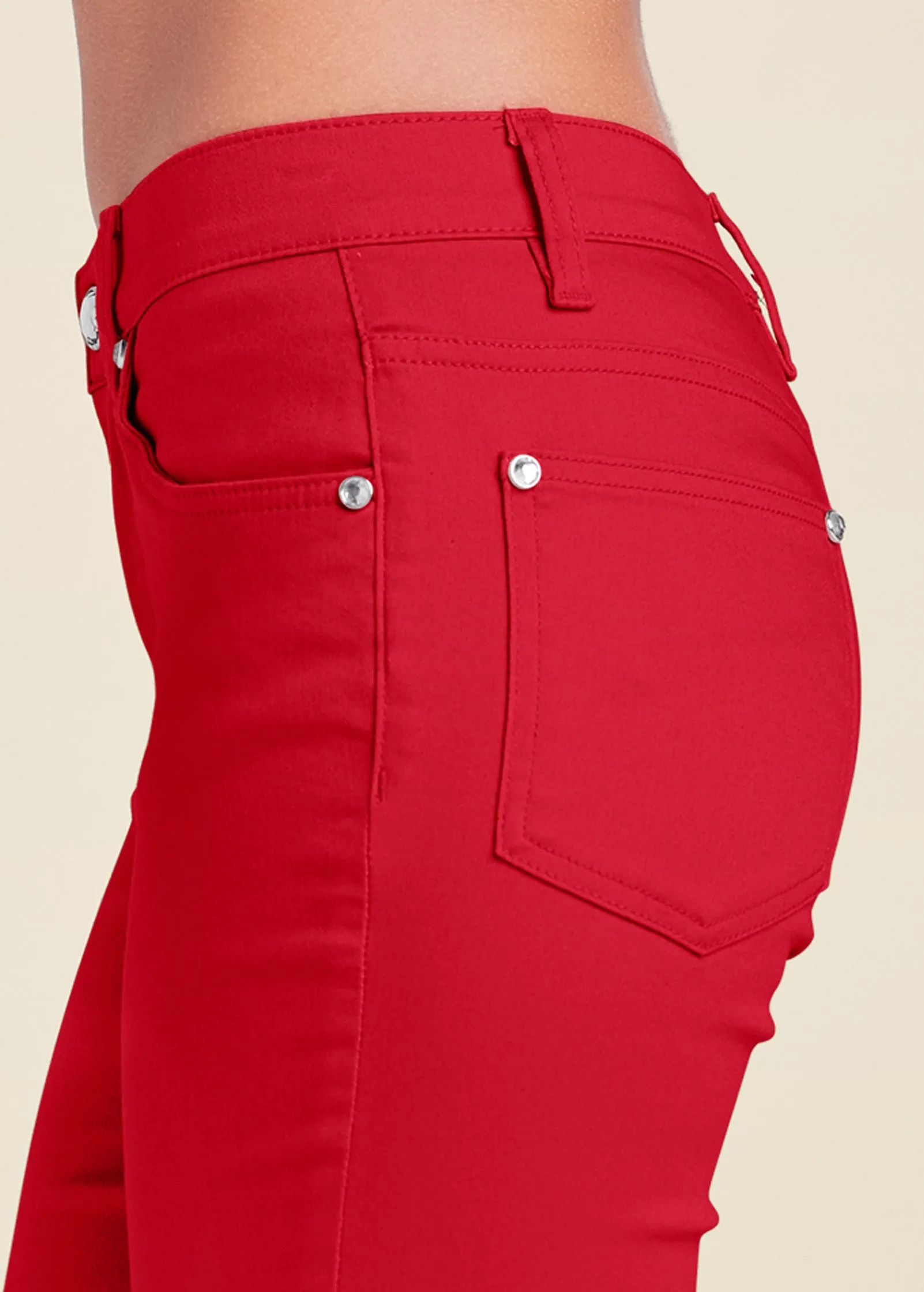 Cindy Capri Jeans - Red sold by VENUS product image thumbnail 5