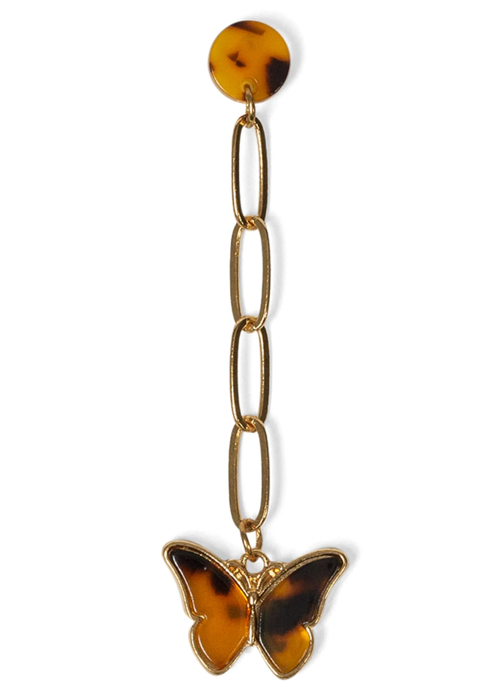 Butterfly Chain Earrings - Gold Multi sold by VENUS product image thumbnail 3