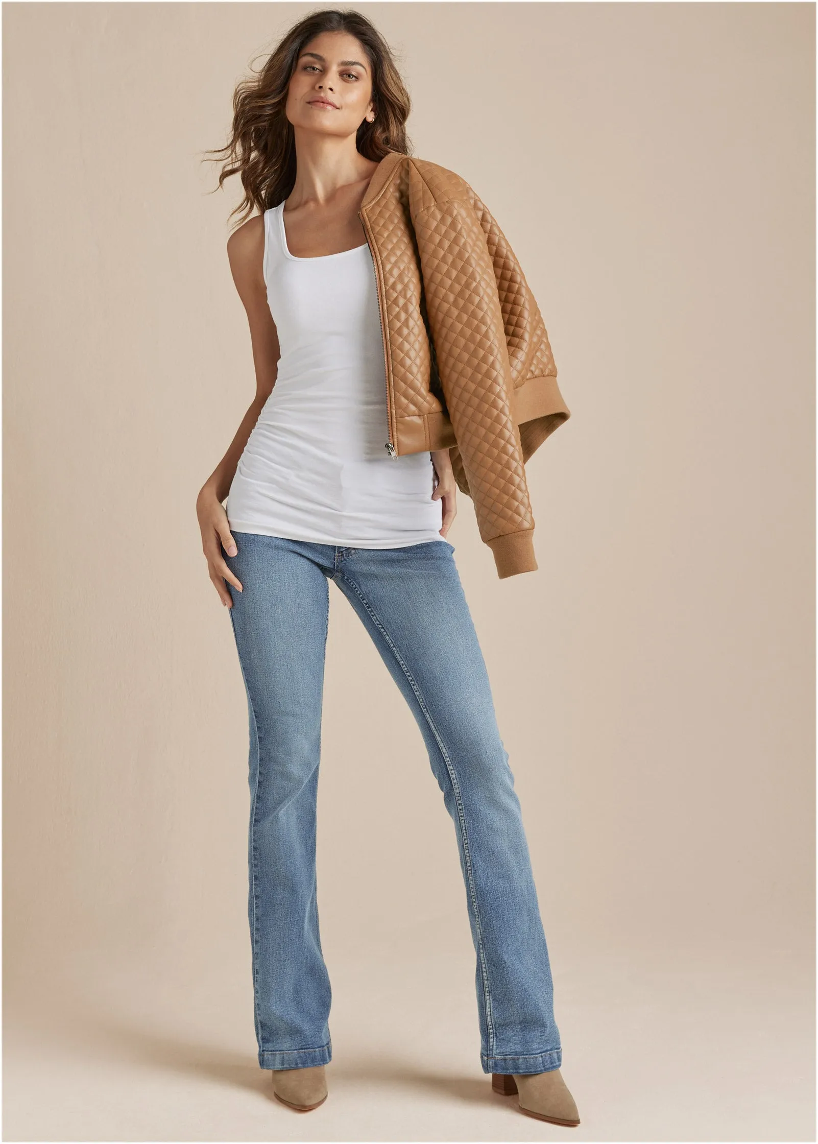 Square Neck Tank Top - White sold by VENUS product image thumbnail 2