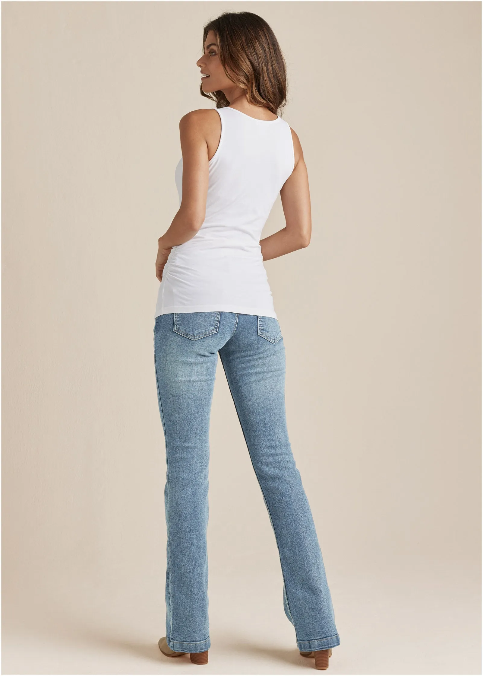 Square Neck Tank Top - White sold by VENUS product image thumbnail 3