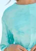 Short Sleeve Cover-Up - Aqua Reef & Pearl White sold by VENUS