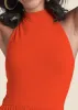High Neck Maxi Dress - Tangerine Tango sold by VENUS