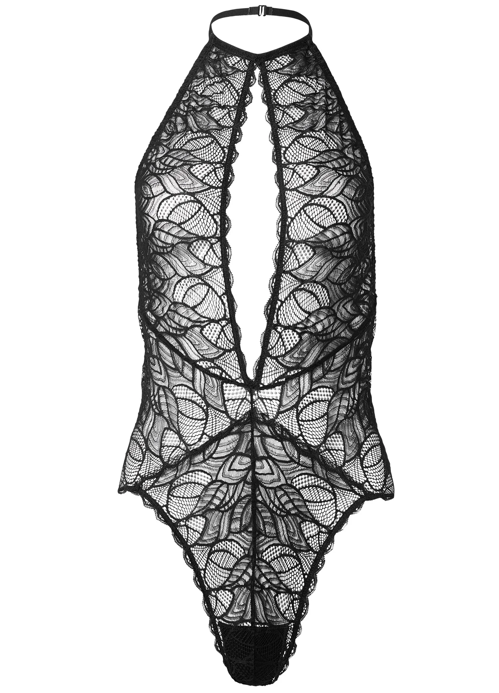 Front Keyhole Teddy - Black sold by VENUS product image thumbnail 5