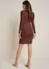 Shape Embrace Long Sleeve Dress - Brown sold by VENUS