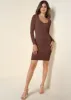 Shape Embrace Long Sleeve Dress - Brown sold by VENUS