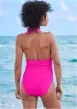 Jeweled Halter One-Piece - Electric Pink sold by VENUS