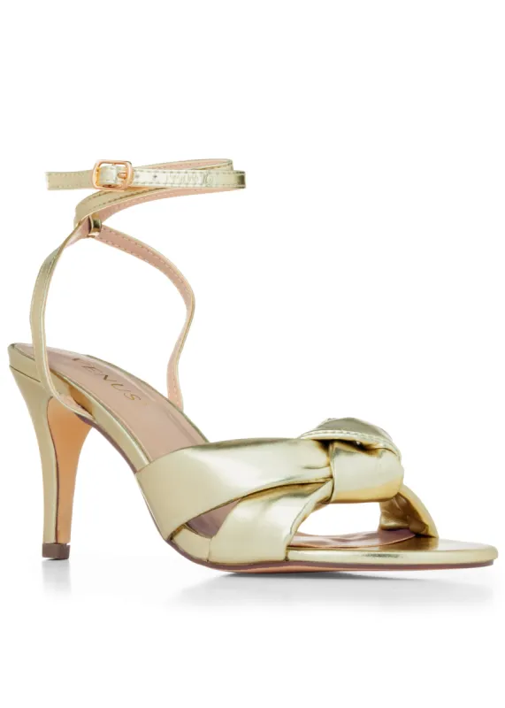 Knot Strap Heel - Gold made by VENUS
