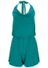 Cowl Neck Cover-Up Romper - Teal sold by VENUS