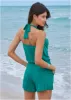 Cowl Neck Cover-Up Romper - Teal sold by VENUS