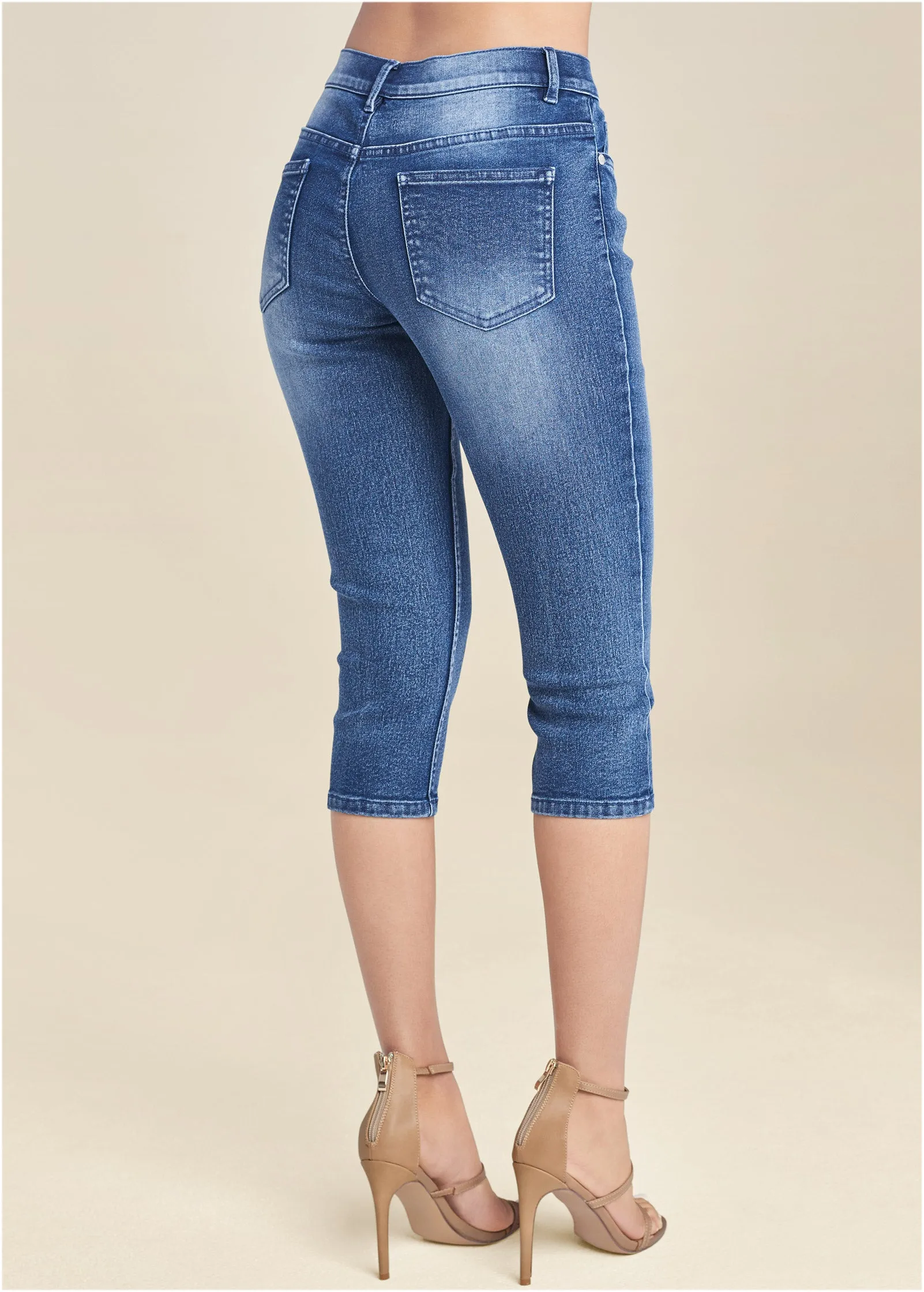 Cindy Capri Jeans - Medium Wash sold by VENUS product image thumbnail 2