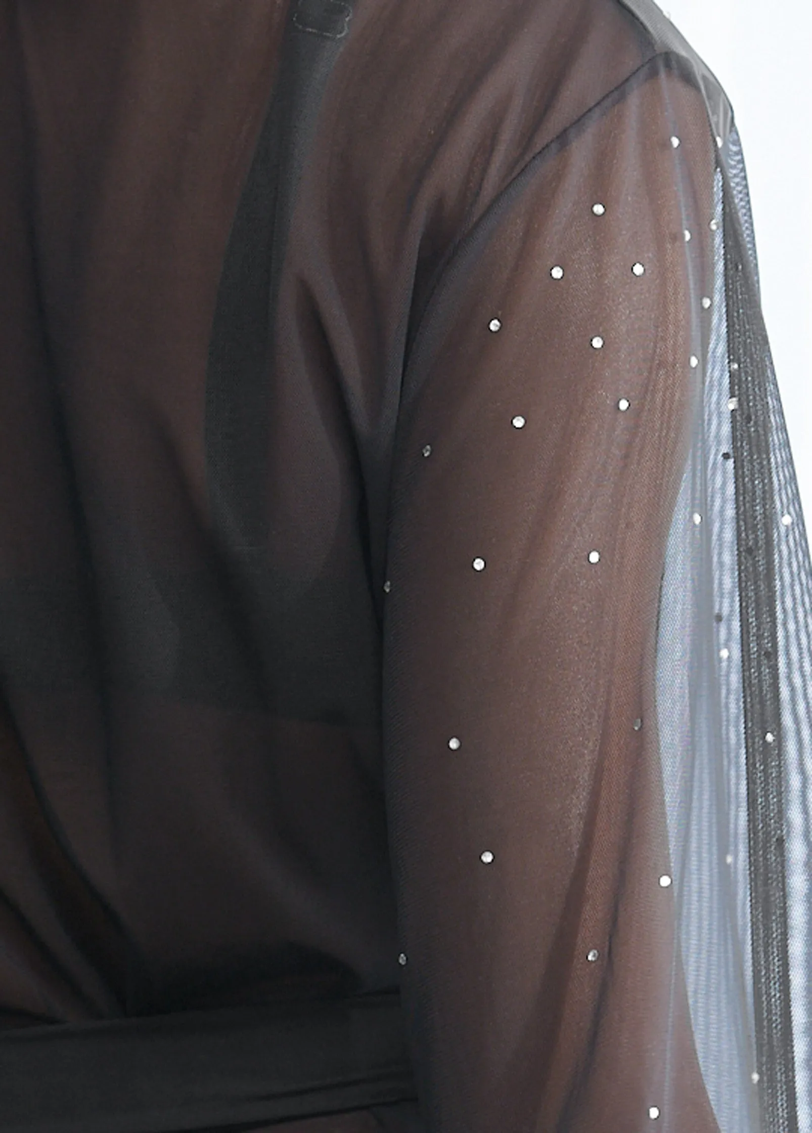 Luxe Rhinestone Robe - Black sold by VENUS product image thumbnail 4