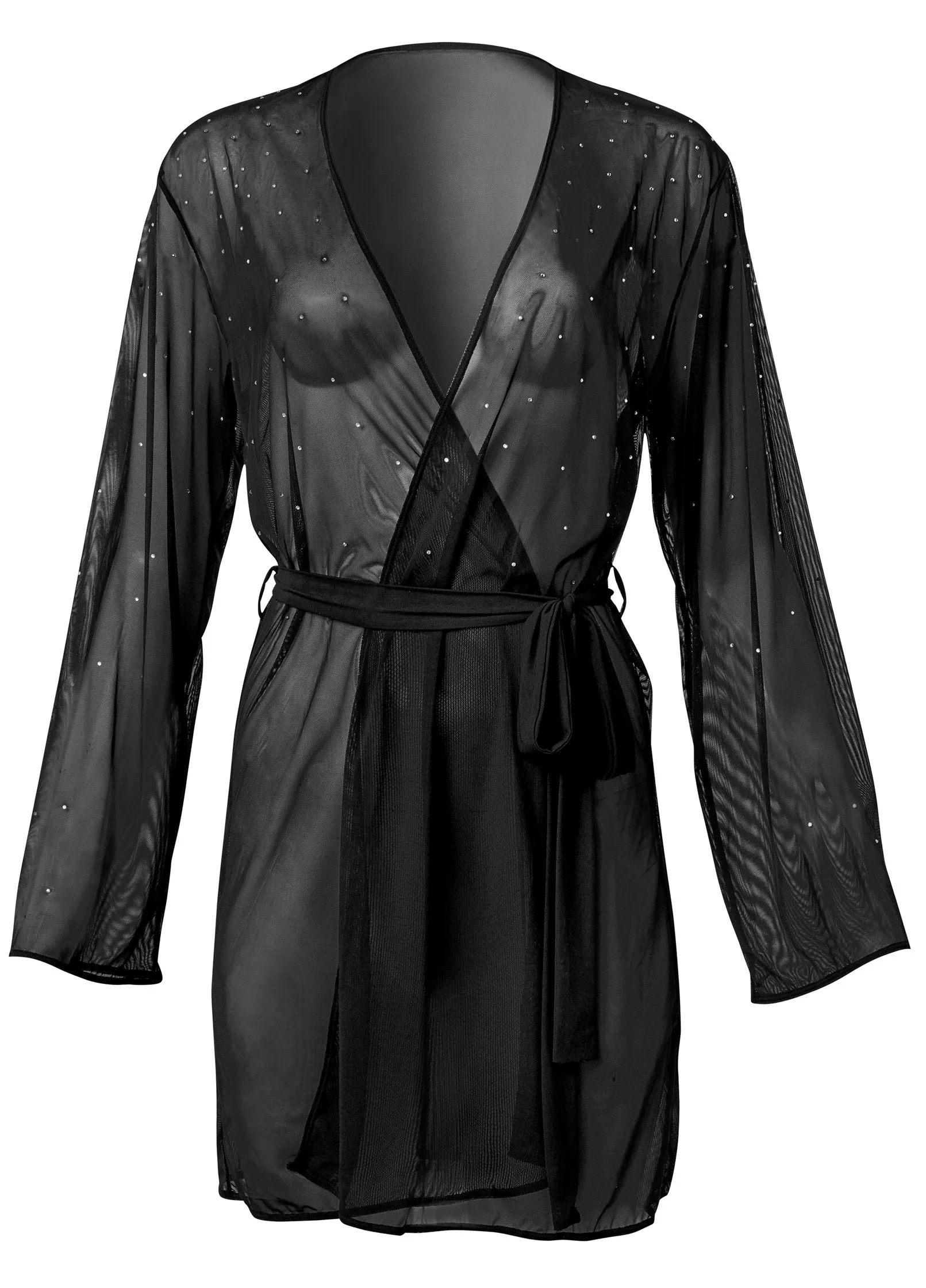 Luxe Rhinestone Robe - Black sold by VENUS product image thumbnail 5