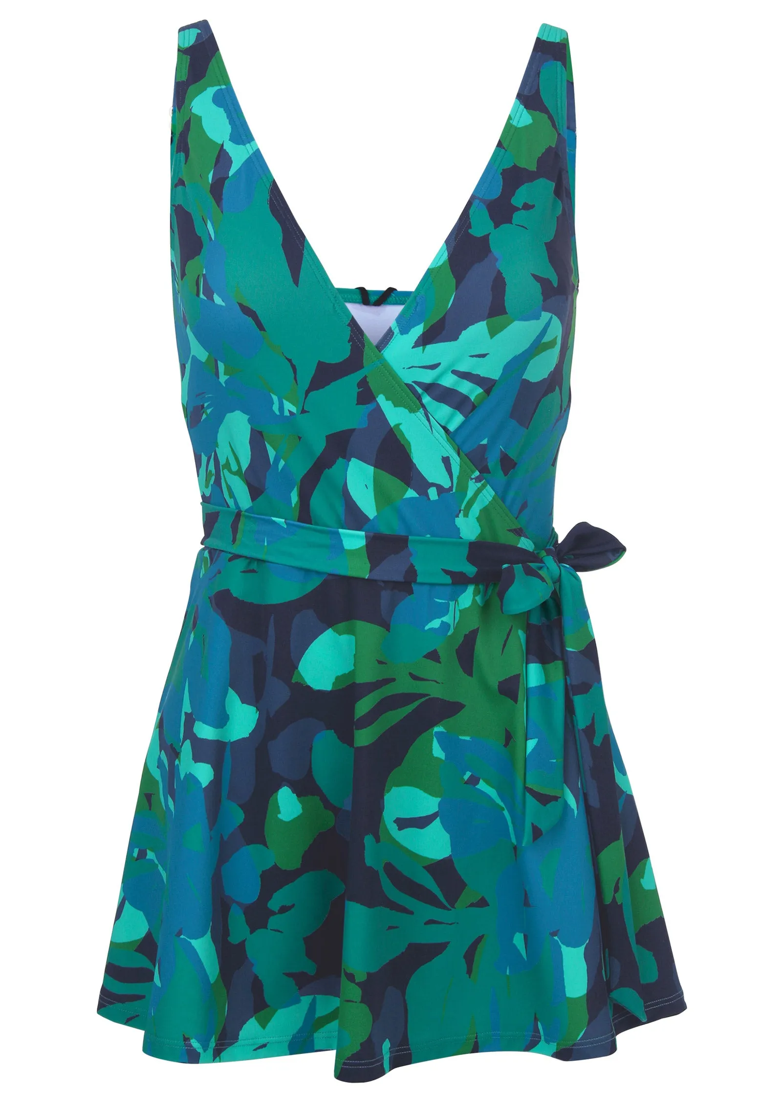 Wrap Swim Dress - Desert Floral Blue sold by VENUS product image thumbnail 3