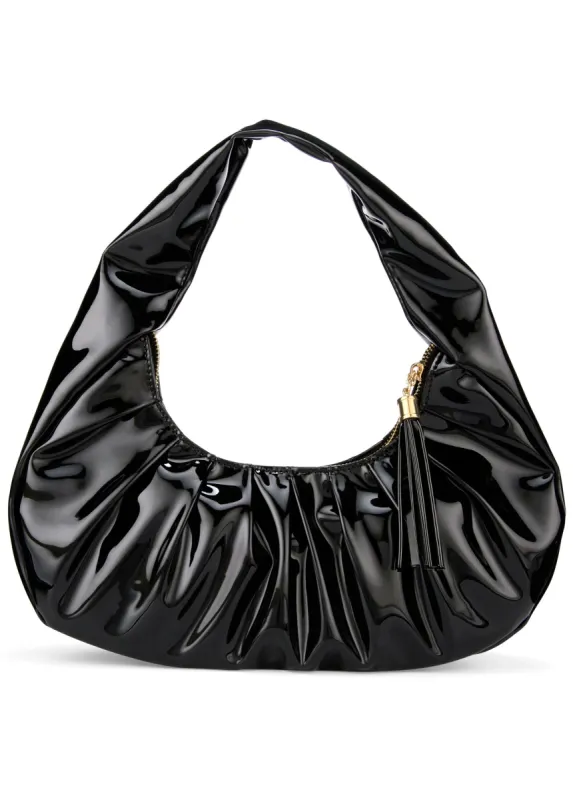 High Shine Hand Bag - Black sold by VENUS