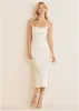 Cowl Neck Slip Dress - Off White sold by VENUS