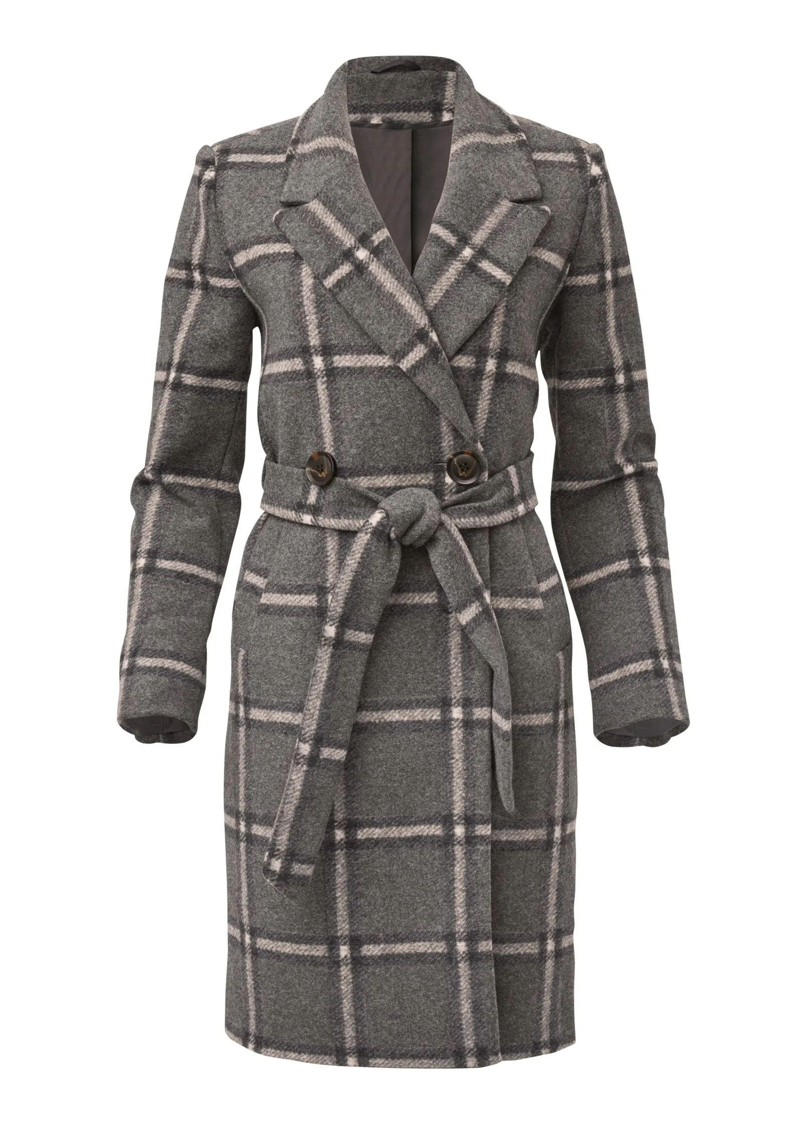Caroline Coat - Grey Multi sold by VENUS product image thumbnail 5