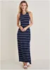 Tank Maxi Dress - Peacoat Combo sold by VENUS