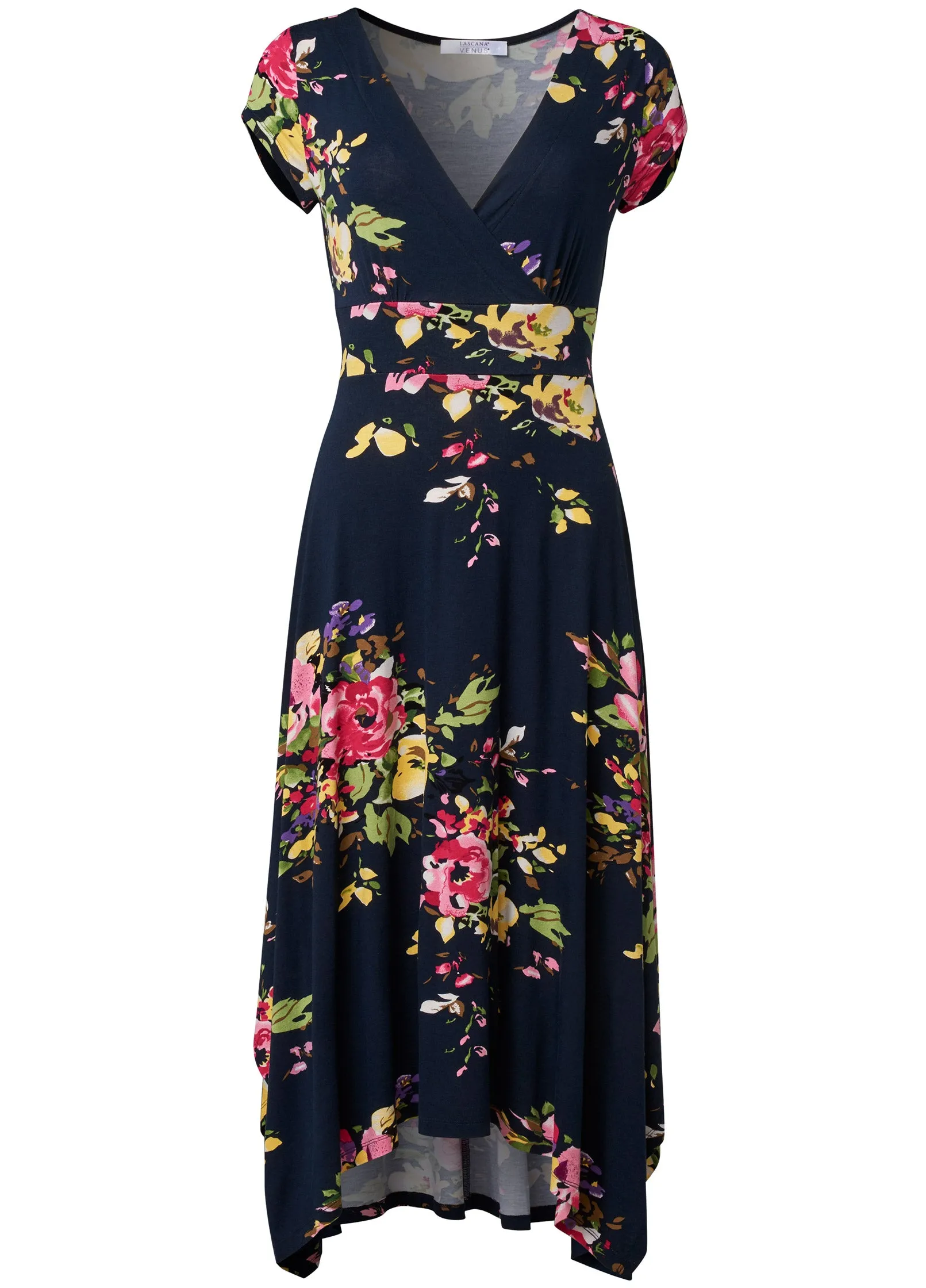 Floral Printed Dress - Navy Multi sold by VENUS product image thumbnail 5