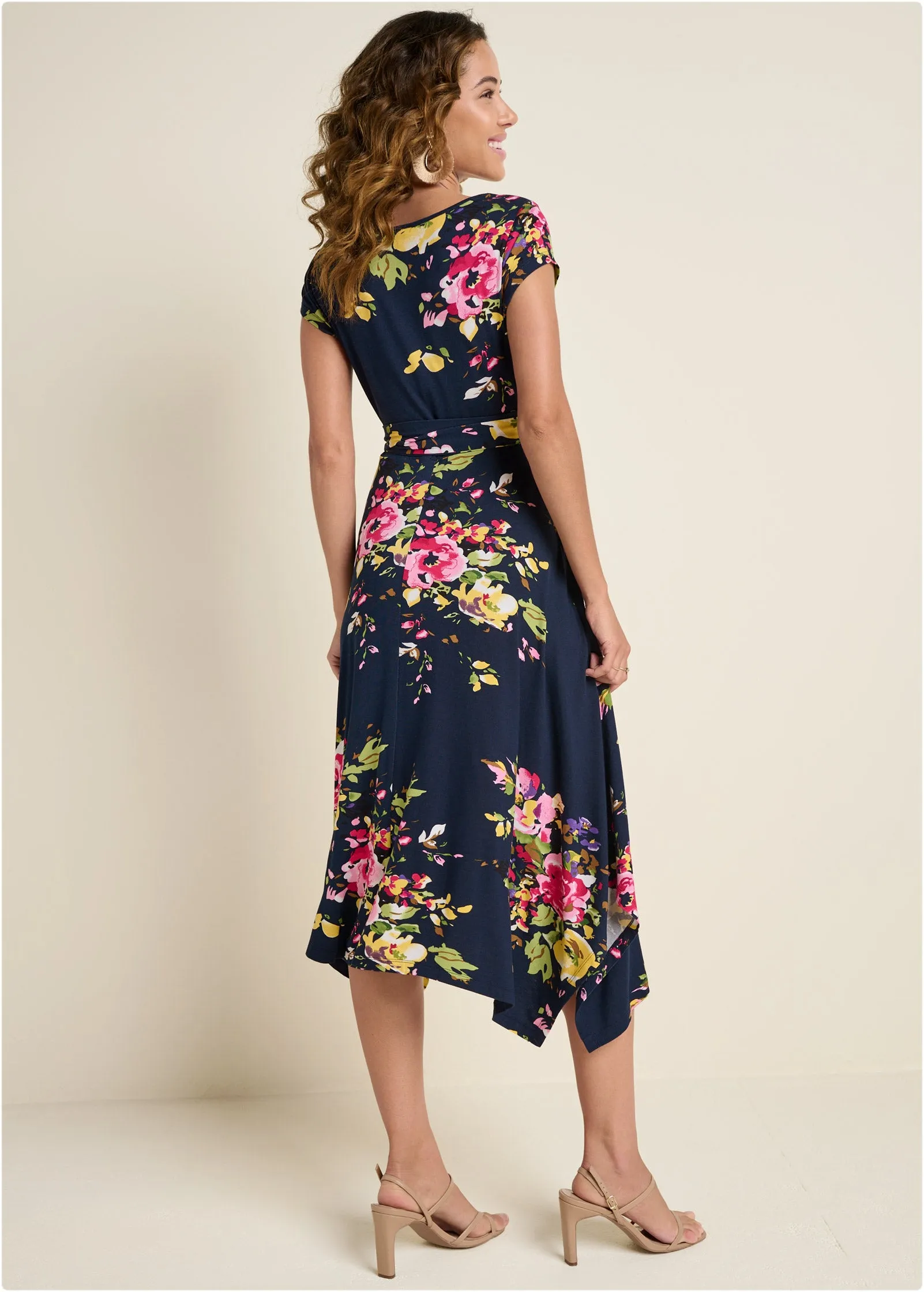 Floral Printed Dress - Navy Multi sold by VENUS product image thumbnail 2