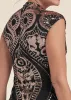 Sequin Midi Dress  - Black Multi sold by VENUS