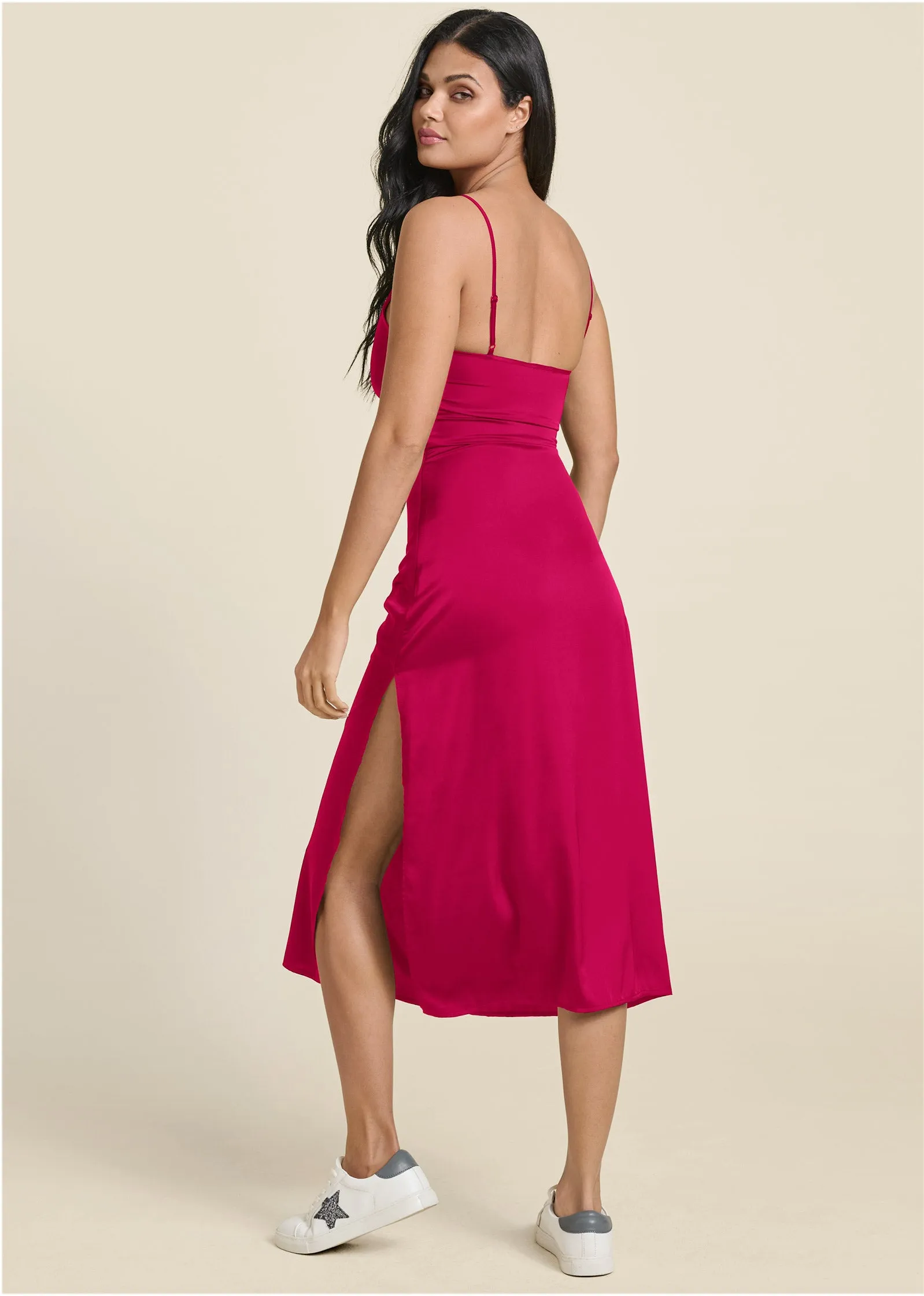 Slip Dress - Fuchsia sold by VENUS product image thumbnail 2