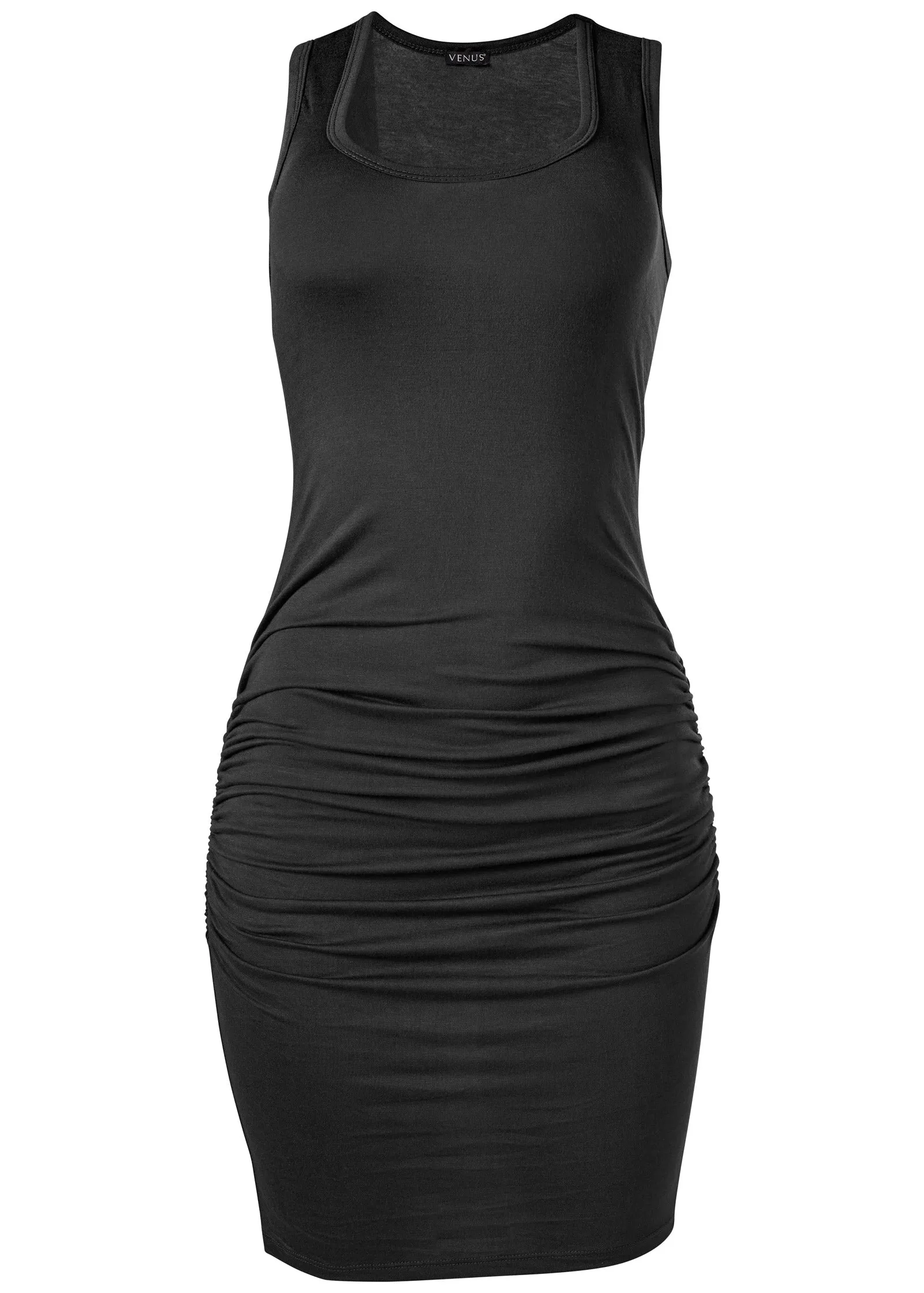 Ruched Tank Dress - Black sold by VENUS product image thumbnail 5