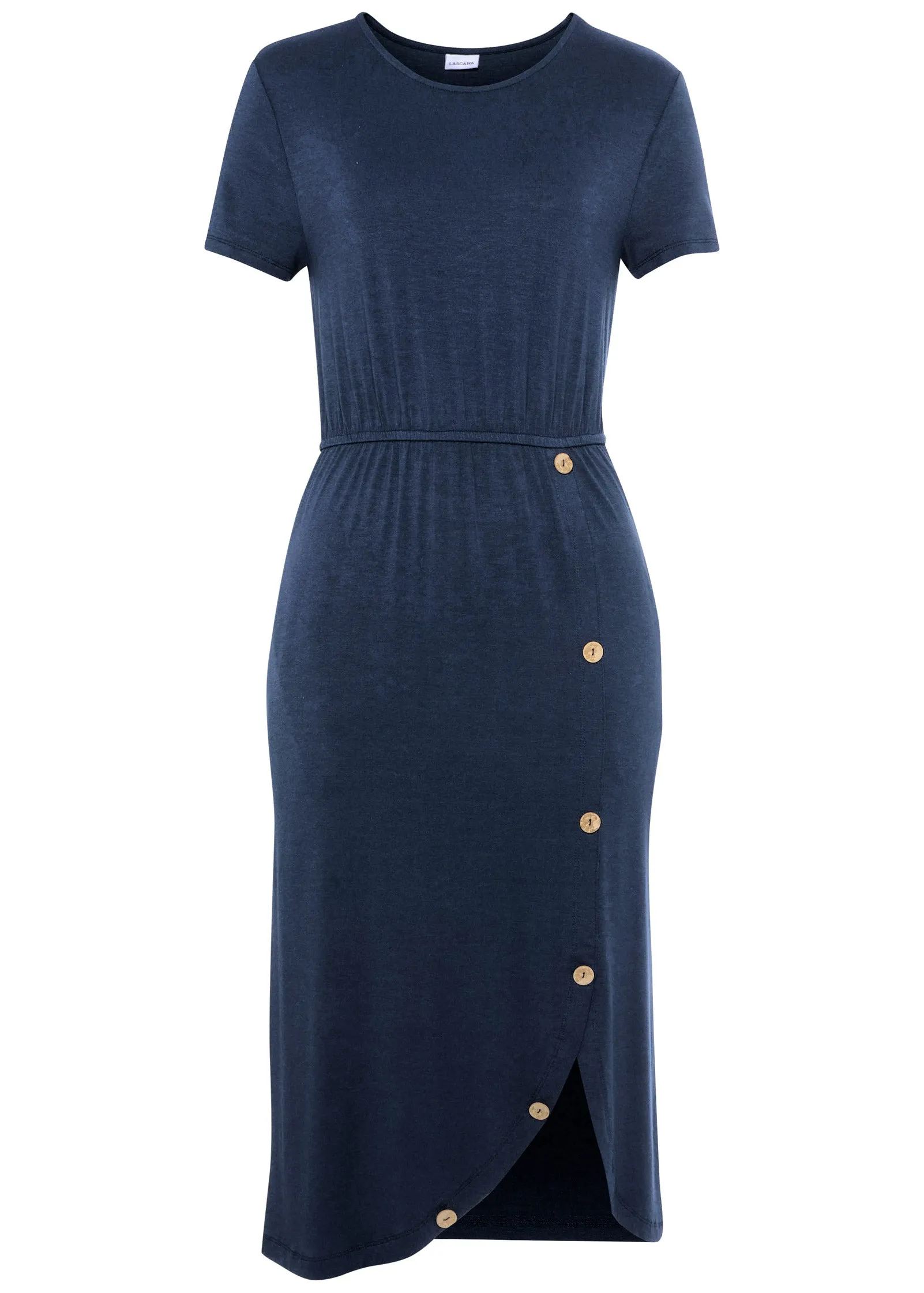 Button Detail Midi Dress - Blue sold by VENUS product image thumbnail 2