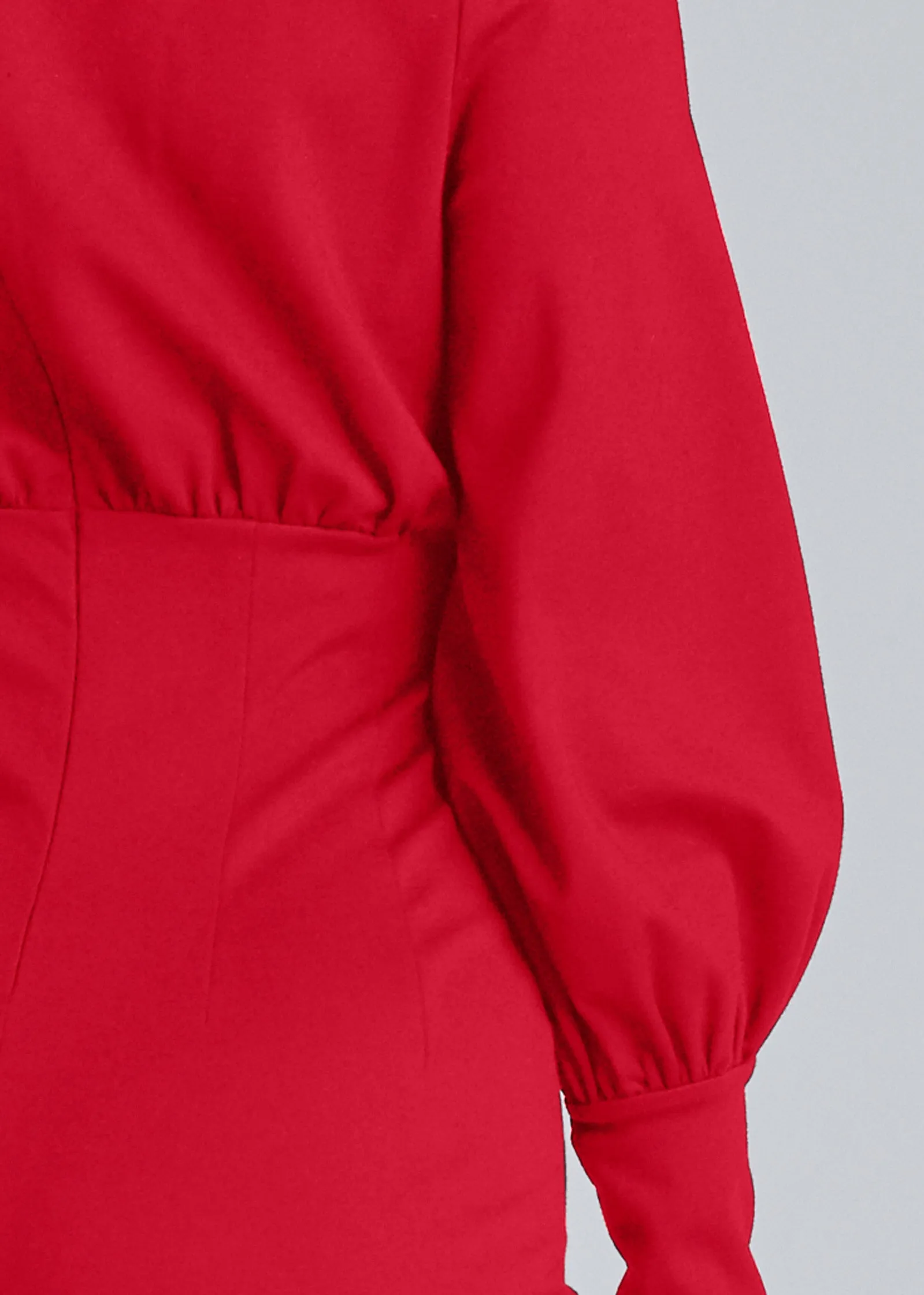 Plunging neckline jumpsuit - Red sold by VENUS product image thumbnail 4