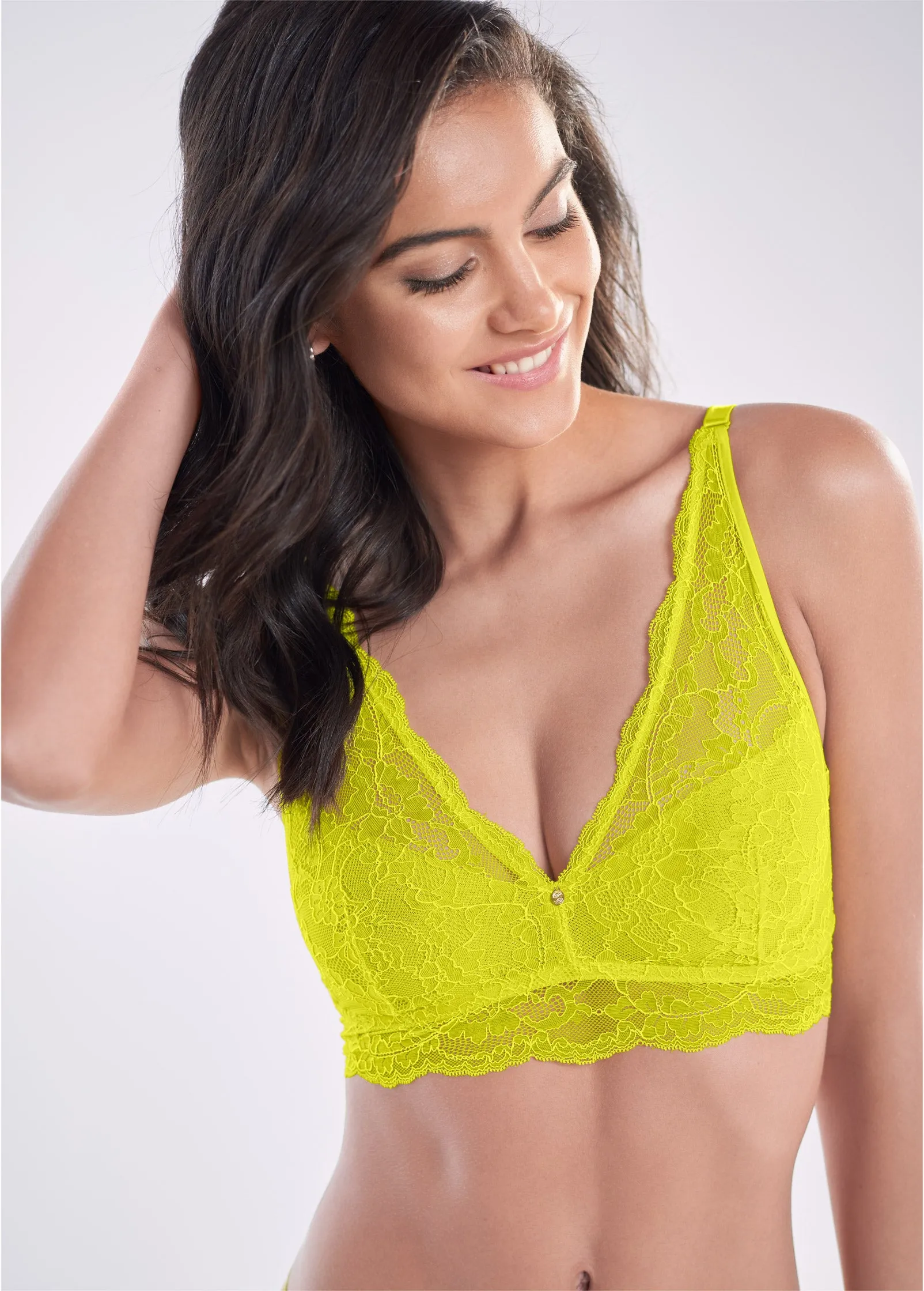 Pearl By VENUS® Lace Bralette - Limelight sold by VENUS