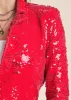 Allover Sequin Blazer - Red sold by VENUS